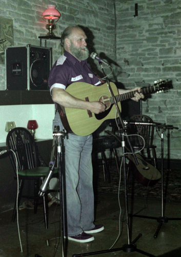 Jack Lee at the last night of The Fisherman's Inn Folk Club
