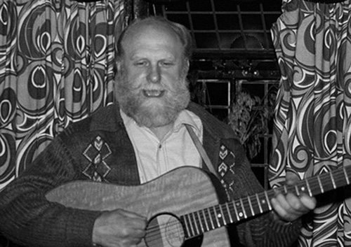 Jack at the final night of the Waggon Folk Club