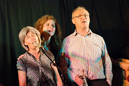 Pat Batty,  Cathie Ryan and Mike Austen 