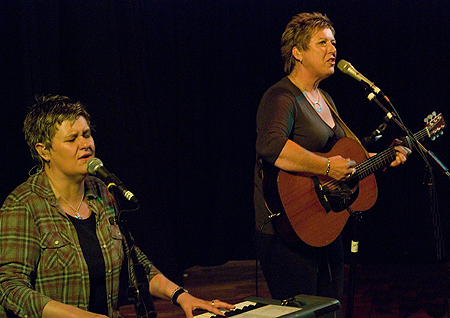 Chris While and Julie Matthews