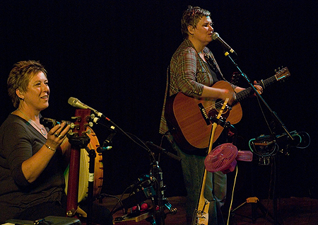 Chris While and Julie Matthews