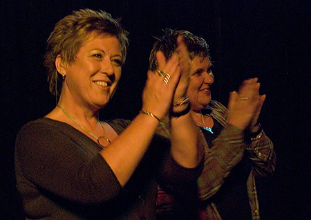 Chris While and Julie Matthews