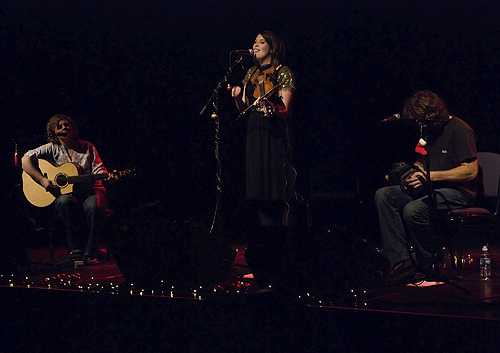 Anna Massie, Bella Hardy and Chris Sherburn