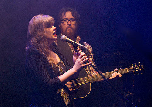 Geraldine Hollett and Phil Churchill