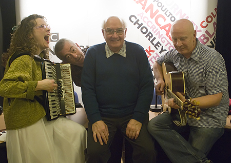 Karen, Phil, Sooty  (Sound engineer) and Kevin