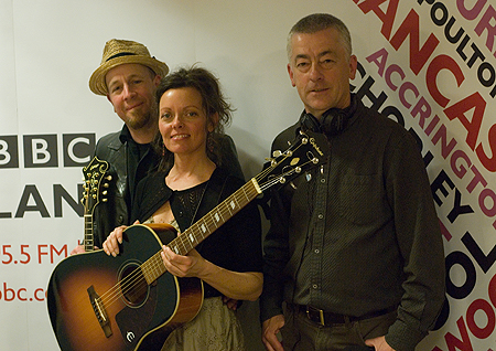 Rachel Harrington and Zak Borden with Phil Brown